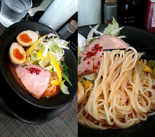 「昼夜１０食限定『冷やしトマトラーメン(￥880)』」@赤青(MURASAKI)の写真