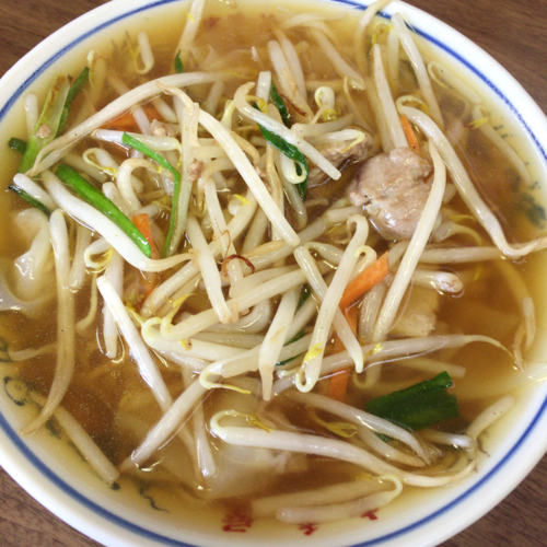 「もやしワンタンメン　850円」@中華そば 幸秀屋の写真