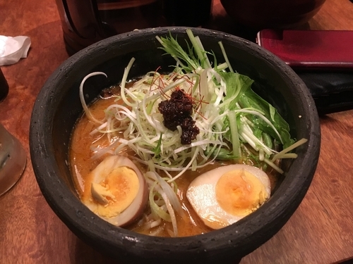 「特製海老ポタらぁめん」@俺の創作らぁめん 極や 上野広小路店の写真