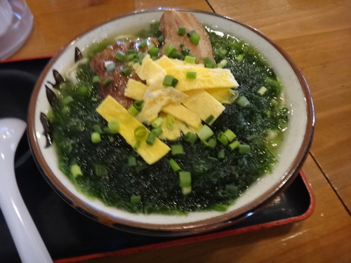 「アーサそば」@かめぜん食堂の写真