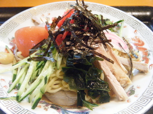 「冷やし中華750円」@ひまわりの写真