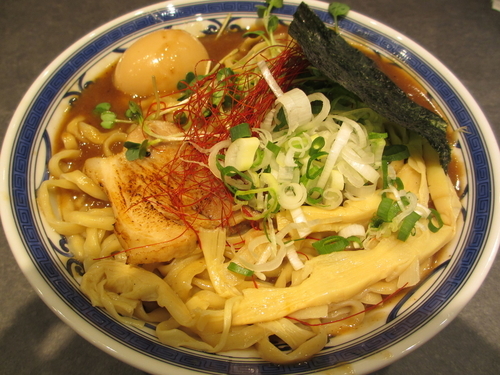 「鶏魚介味玉らーめん￥１０００」@つけ麺や 武双の写真
