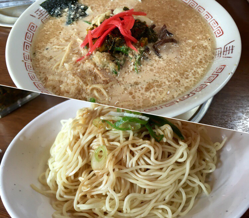 「豚骨醤油ラーメン ¥500+替玉¥50(ハリガネ)」@十七代目 哲麺 小平店の写真