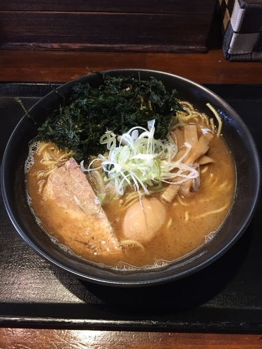 「磯玉らーめん  中盛  800円」@麺処 福吉 本店の写真