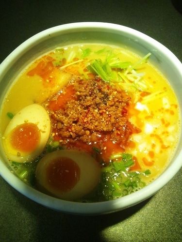 「担々麺（味玉トッピング）」@てっぺん 野並北分店の写真