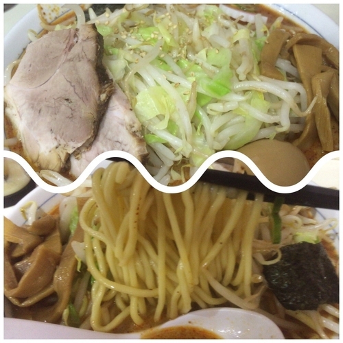 「野菜ラーメン 820円＋坦々麺に変更50円」@所沢大勝軒の写真