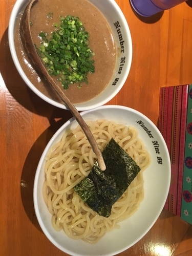 「つけ麺800円(熱盛り)」@麺Dining Number Nine 09の写真