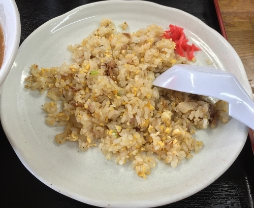 「半チャーハンとラーメンのセット（￥830）」@中華料理 丸福の写真