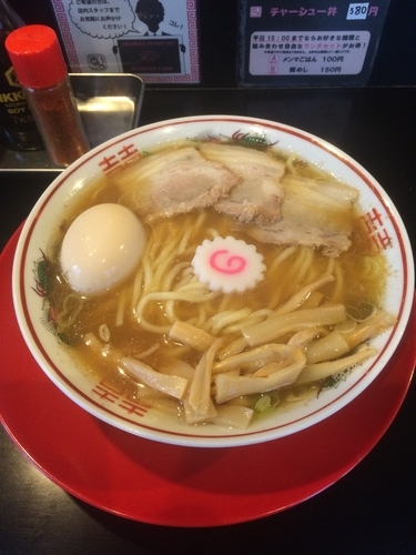 「中華そば＋味玉」@肉煮干し中華そば さいころの写真