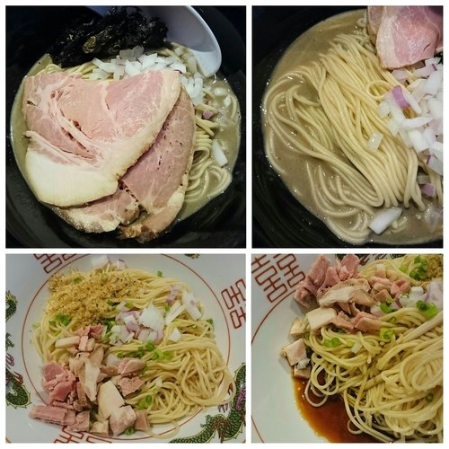 「【限定】極濃にぼ ＋和え玉」@麺屋 弥栄の写真