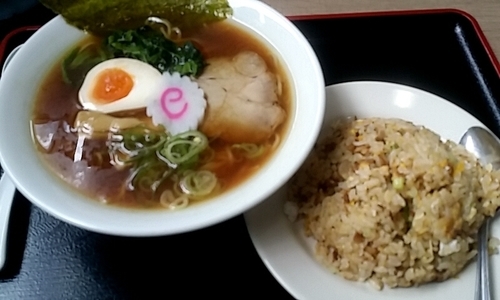 「煮干らーめん(ランチセット)」@濱辰家の写真