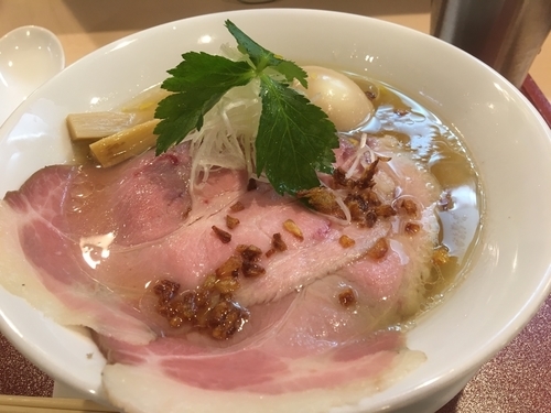 「味玉金色貝そば880円」@燃えよ麺助の写真