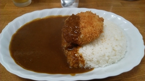 「男爵コロッケカレー 650円」@ジャン・カレー 末広町店の写真