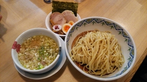 「粟国の塩つけそば＋煮玉子」@中華そば 多賀野の写真