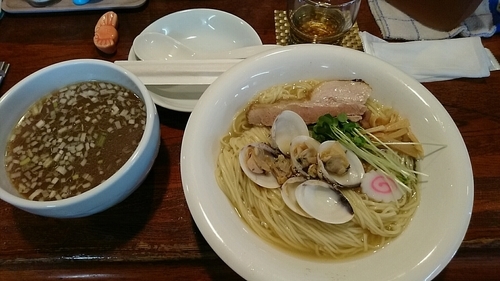 「つけ麺～追いはまぐり仕立て～(1180円)」@麺酒処 ふくろうの写真