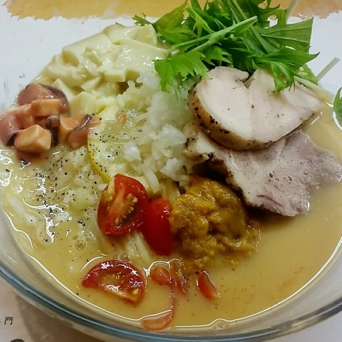 「【限定】夏の雲丹そば ９５０円」@活龍 海老蟹専門 甲殻堂の写真