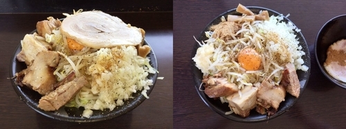 「まぜそば＋大盛り＋ポイント券でチャーシュー1枚。」@麺屋 一心の写真