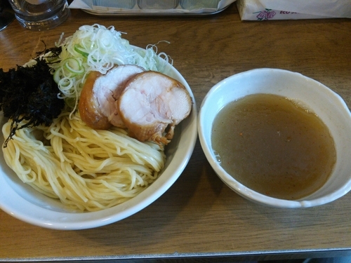 「【木曜限定】塩つけ麺魚磯風味  大盛  ネギもり」@麺処 慶の写真