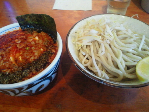 「スパイスィーつけめーんっ（小） 730円」@自家製麺 えなみの写真