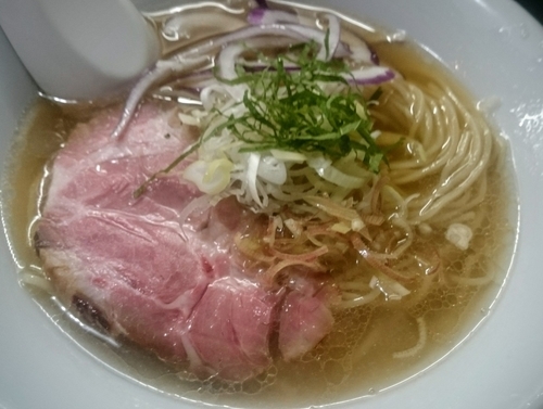 「冷やし塩そば＋冷やし和え玉」@麺処 晴の写真