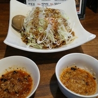 パワーソバ 煮玉子ネギ盛り+つけデス+つけジンジャー