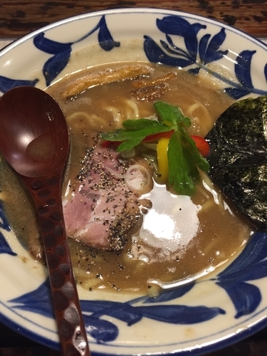 「鶏白湯にぼしらーめん」@堀切とんこつ麺屋 神髄の写真
