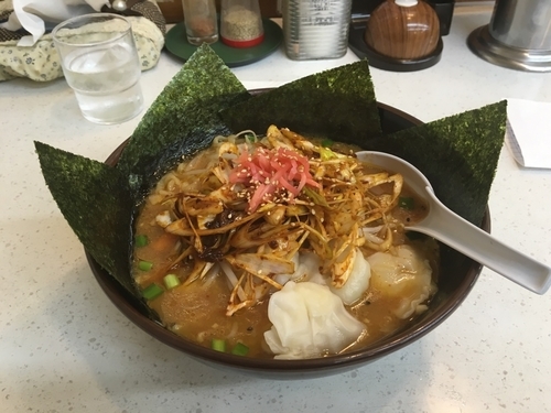 「辛味噌ねぎめん のり増し」@ラーメンとん太 浜野店の写真
