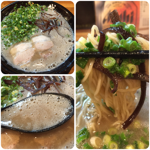 「ラーメン(ネギキクラゲマシ)」@博多一成一代の写真