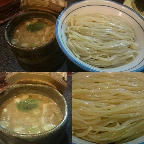 「つけ麺道産300ｇ」@烈志笑魚油 麺香房 三くの写真