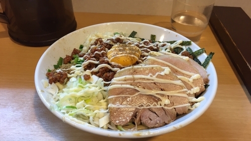 「冷たい湾混蕎麦豚まし」@豚星。の写真