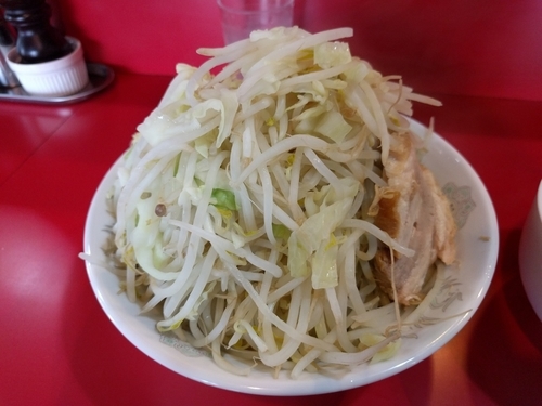 「つけ麺750円ヤサイ、アブラマシ」@蒙麺 火の豚の写真