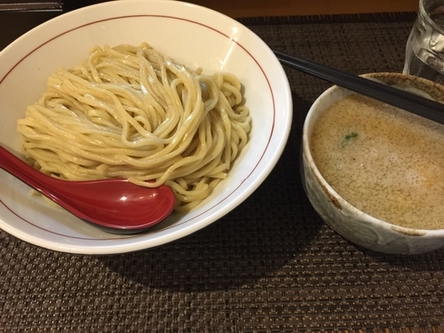 「背脂魚介つけ麺大盛＋味玉」@麺庵ちとせの写真