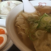 喜多方わんたんラーメン 790円 味玉 60円 半ライス無料