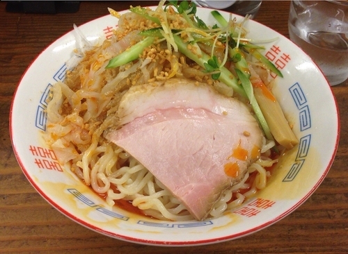 「担々冷や中(限定)＋貝めし(750円＋220円)」@貝だしラーメン 貝ガラ屋の写真