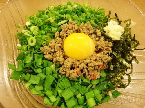 「冷やし台湾まぜそば　　880円」@鯛塩そば 灯花 本店の写真