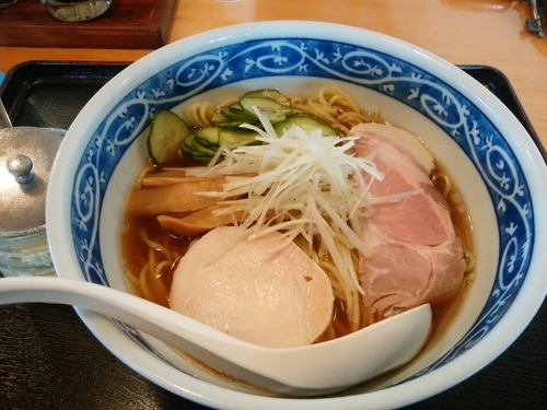 「冷し煮干しそば」@中華そば 田家 本店の写真