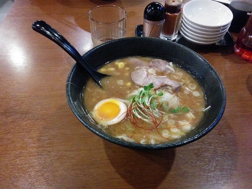 「本炙り味噌」@らぁめん 甚 西中島店の写真