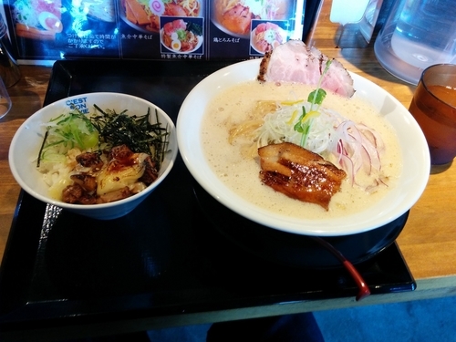 「鶏とろみそば」@麺屋 甚八の写真