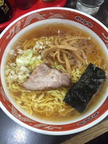 「中華そば（大盛り）　650円」@中華そば マルナカの写真