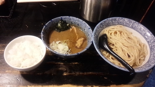 「つけ麺中盛り＋ライス」@狼煙 〜NOROSHI〜の写真