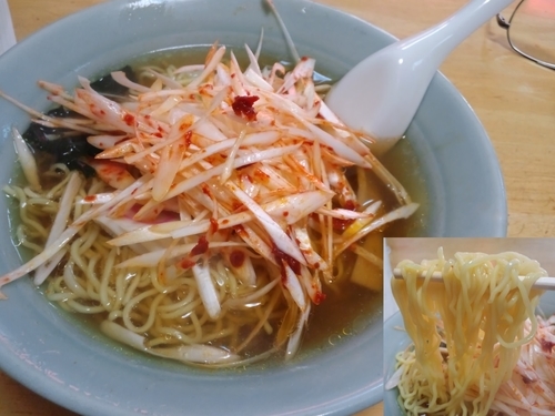 「ネギラーメン600円」@中華 北京の写真