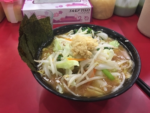 「チャーシューメン 野菜盛り」@杉田家 千葉祐光店の写真