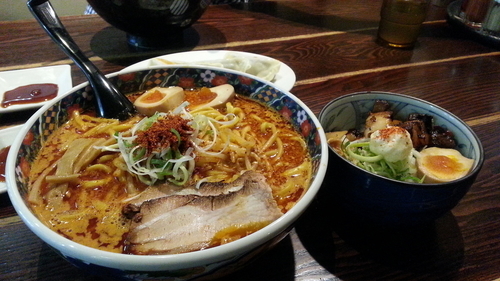 「（限定）辛味噌+大盛り+他」@北のらーめん 美空の写真