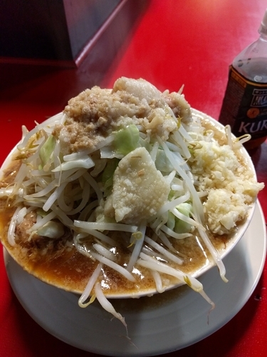 「小ラーメン300g(ニンニク、アブラ)」@豚男 -BUTAMEN-の写真