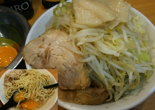 「[限定]塩ドクロ　ニンニクアブラ　830円」@ラーメン二郎 八王子野猿街道店2の写真