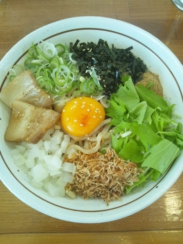 「塩まぜそば」@麺屋やまひで 美濃加茂店の写真