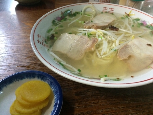 「ラーメン（中）500円」@のり一ラーメンの写真