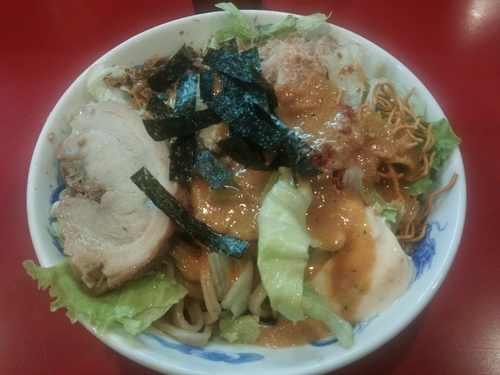 「【夏季限定】冷やしまぜそば 倍盛  970円」@ジャンクガレッジ 東大宮店の写真