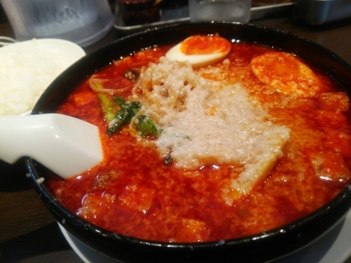 「旨辛麺３辛(太麺)」@来来亭 青梅店の写真