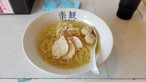「鶏塩チャーシュー麺（たちスピ限定）」@楽観 立川の写真